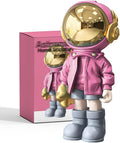 EZ4ENCE Astronaut Statues Spaceman Sculpture Modern Arts Gifts Pink Figurine Ornament Room Decor for Men,Home and Crafts Desktop Accessories Tabletop Decoration, Living Room, Office, Bookshelf…