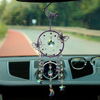 Artilady Dream Catcher for Girls - Purple Butterfly Small Dream Catchers with Crystals Cute Room Decor for Teen Girls Boys Boho Bedroom Wall Home Decorations Birthday Christmas Kids Baby Gifts