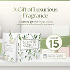 15 Pack Jasmine Sachets for Drawers and Closets, Scented Sachets for Drawers, Closet Freshener Sachet for Drawers to Refresh Any Space, Jasmine Sachet Bags, Scented Drawer Fresheners (New)