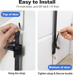 Hat Rack for Door - Two-Way Hanging Caps with Display Hooks and Hanger, Hat Organizer for Baseball Caps, Over the Door Hat Storage Organizer for Bedroom, Entrance or Garage Doors - 1 Pack