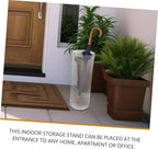 VALICLUD Umbrella Storage Bucket Round Shape Umbrella Stand for Entryway Waterproof Drip Tray Home Organizer and Walking Sticks