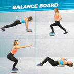 Professional Balance Board –Fascia Relase Tool- Multi-Functional Wobble & Slant Board with Anti-Slip Design, Acupressure Points for Core, Abs & Rehab Training – Fitness & Standing Desk Equipment – Supports Up to 440 lbs