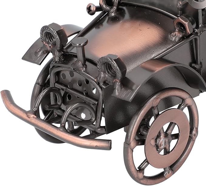 Keenso Vintage Car Model,Handcrafted Collections Collectible Vehicle Iron Retro Car Model for Decoration (Antique Bronze)