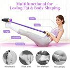 Pedal Resistance Bands with Handles, Upgrade 6-Tubes Manual Tension Training Pedal, Natural Rubber Foot Pedal Resistance Bands, Multifunction Fitness Bands for Abdomen, Waist, Arm, Leg