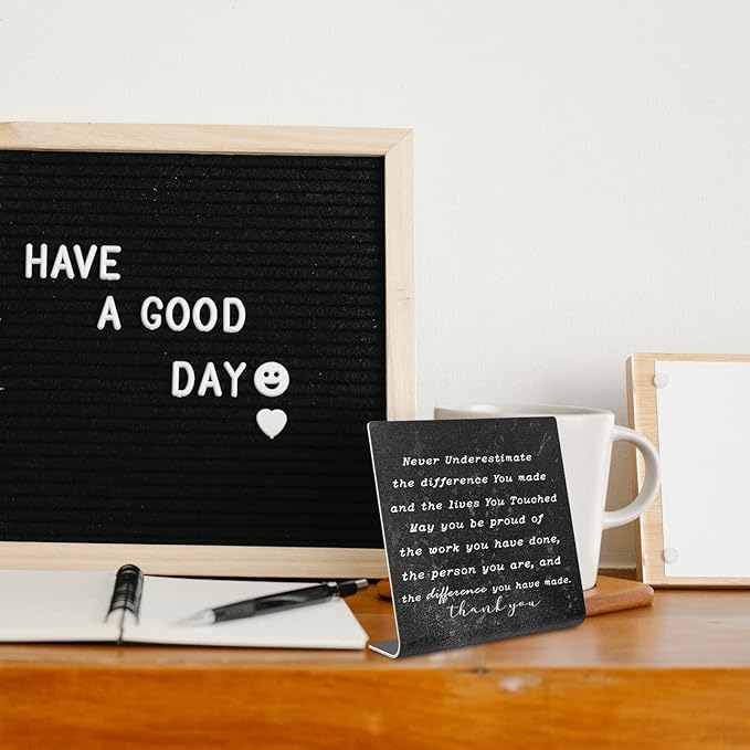 Thank You Gifts for Women Coworker, Retired Gifts Goodbye Coworkers Leaving New Job Gifts Office for Coworkers, Boss, Colleague, Decorations On Shelf Table Desk for Home Office dksg10