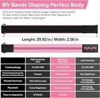 BFR Booty Bands for Women Glutes - Blood Flow Restriction Bands with Weekly Plan for Legs, Butt & Hip Building, Occlusion Bands for Workouts, Best Fabric Bands for Squat Butt & Thigh