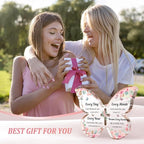 Christian Gifts for Women Faith, Butterfly Acrylic Plaque Sign, Christian Gift for Women on Mothers Day Birthday, Spiritual Present for Female Friend Family, 5x3.8x0.5 Inch - Pink