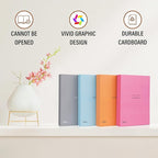 PROBENEX ICON Large | 4 PCS Faux Decorative Books for Home Decor | Not Real Books (Cardboard Boxes) | Coffee Table, Shelf Styling & Modern Aesthetic Accent Pieces for Living Room