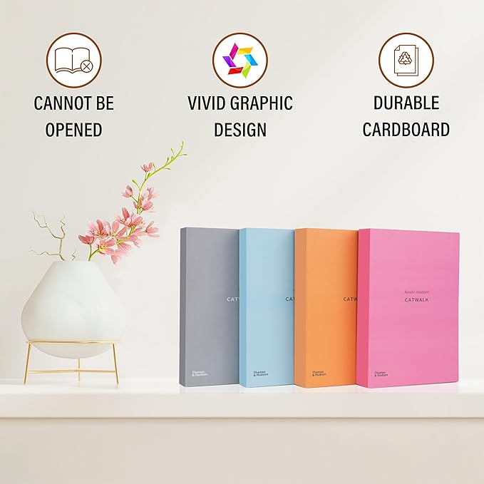 PROBENEX ICON Large | 4 PCS Faux Decorative Books for Home Decor | Not Real Books (Cardboard Boxes) | Coffee Table, Shelf Styling & Modern Aesthetic Accent Pieces for Living Room