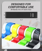 Bingwaah Mini Loop Resistance Bands – Fabric & Elastic Sets Exercise Bands for Strength Training - Rehab, Yoga, Pilates & Home Workout Equipment