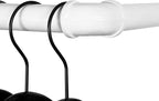 WEBI Clothing Rack Wall Mount,20" Industrial Pipe Clothes Rack for Hanging Clothes,Heavy Duty Iron Garment Rack Bar,Retail Display Clothes Rod for Closet,Laundry Room,White,2 Packs