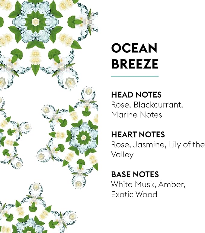 Maison Berger Ocean Breeze Fragrance Refill – 200mL Scented Oil for Reed and Ceramic Diffusers Long-Lasting Marine Freshness, Made in France, Safe and Colorant-Free