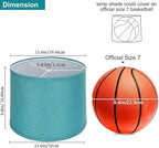 Lampshades Set of 2, Blue Lamp shades for Table Lamps, Floor Lamps, 11.6" Top x 12.6" Bottom x 9.8" High, Fabric Drum Lampshade(Spider Fitter), Modern Lamp shades Replacement, Assembly Required