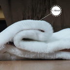 Ghouse Soft Faux Sheepskin Fur Rug 2x6 White Fluffy Bedside Rugs Plush Rug Shag Nursery Carpet Area Rugs for Living Room Bedroom Playing Room Decor