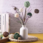 Patelai 36 Pcs Wicker Rattan Balls Decorative Balls for Vase Centerpiece Bowls Orbs Filler for Home Decor,4 Sizes(Vivid Color,2.4'',2'',1.6'',1.2'')