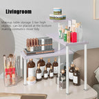 Countertop Organizer Organization 3 Tier Kitchen Corner Shelves Adjustable Spice Storage Rack for Bathroom Coffee Area Over Sink (Light Purple)