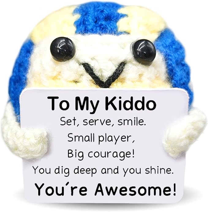 Handmade Collectible Volleyball - Gift for Teen Girls Teen Boys,Encouragement Gift for Young Players,Soft Sports Decor for Bedroom,Emotional Support for Volleyball Lovers