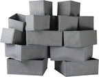 16 Pack Drawer Organizer Clothes, Foldable Fabric Dresser Organizer Closet Organizers and Storage Box for Underwear,Folded Clothes,Baby Clothing,Socks,Bra,Towels,Ties(Gray)