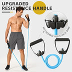 Professional Resistance Bands. Latex-Free, Work Out Bands, Stretch Bands for Working Out Women or Men, Exercise Bands Set for Physical Therapy (with Handle)