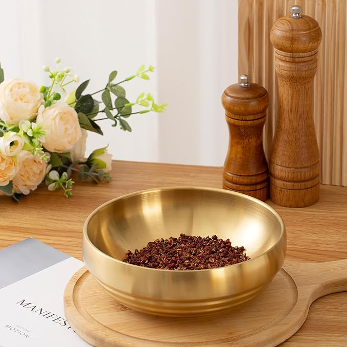 7.4 INCH Decorative Bowl, Key Bowl for Entryway Table, Key Holder Bowl, Decorative Bowls for Home Decor(Gold)