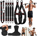 Upgraded Pull Up Assistance Bands, Heavy Duty Resistance Bands with Handles, Exercise Band with Door Anchor, Adjustable Workout Band Set for Pull Up Bar, Full Body Strength&Muscle Training, Home Gym