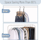 Mr. Pen Space Saving Hangers - 8 Pack Mixed Color Space Saver Shirt Hangers, Black, Gray, White