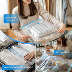 Vacuum Storage Bags with Electric Air Pump, 25 Pack Compression Bag, Space Saving Vacuum Sealer Bags for Clothes, Blanket, Duvets, Pillows, Comforters Travel, Two Compressing Ways