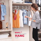 Neaties Heavy Duty Clothes Hangers 100+ Pack (162 Count) – Made in the USA – 8lb Capacity Plastic Hangers for Adult Clothing – Durable for Pants, Coats, Jackets, or Jeans – White & Pink