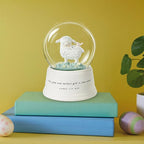Hallmark Little Lamb Musical Snow Globe (Jesus Loves the Little Children) Religious Gift for Baptism, New Baby, Grandchild, Godson, Goddaughter, Christmas