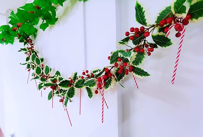 100 Pcs Christmas Candy Canes 5.9 inch Plastic Christmas Tree Hanging Ornaments Twisted Red White Crutch Candy Canes for Xmas Home Indoor Outdoor Party Decoration (C)
