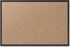 Quartet Cork Bulletin Board 60"W x 36"H Pin Board, Black Aluminum Frame (2305B)
