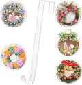 12" Wreath Hangers for Front Door,Non Scratch Wreath Door Hanger,Over The Door Hooks Hanger Easter Fall Halloween Christmas Decorations Indoor Outdoor,Welcome Sign for Front Door Decor,1 Pack