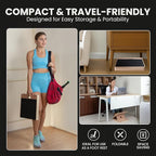 14″ Wide Premium Portable Wooden Slant Board, Thicker Bottom – Professional Adjustable Calf Stretching, Beginner & Rehab Friendly, Exercise Guide and Bonus Muscle Roller, Squats, Physical Therapy