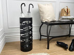Mango Steam Round Cat Spiral Umbrella Stand 22" Tall, Black