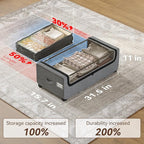 Under Bed Storage With Wheels, Tall Under The Bed Storage, Underbed Storage Containers With Lids, Metal Frame, 90L Capacity, Large Size