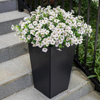 Lnoicy 20 Bundles Artificial Flowers for Outdoor Fake Plants for Spring Decoration,Faux Eucalyptus Flowers for Planter UV Resistant Lifelike for Home Porch Garden（White）