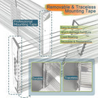 8 Pack Clear Drawer Dividers - 3.1'' Height, 11-19'' Adjustable Drawer Separators, Expandable Dresser Organizers in Bedroom, Bathroom, Closet, Clothing, Office, Kitchen Storage