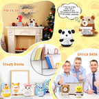 HunnmingRe 12 Pcs Cute Crochet Doll with Positive Card Soft Wool Animals Creative Knitting Dolls for Positive Support Inspirational Birthday Encouragement Gift(Animal Style)