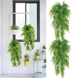 2Pcs Artificial Eucalyptus Teardrop Wreath Greenery Swag, 35 Inch Long Hanging Eucalyptus Leaves Fake Plant Garland, Spring Summer Teardrop Swag for Front Door Indoor Outdoor Wall Window Decor