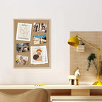 DAHAPYBOO Cork Board Bulletin Board,24x18 Cork Board for Office with Pin Oak Wood Boards,Message Board or Vision Board Decoration.