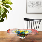 Dale Tiffany Hankley Art Glass Wal Decor Plate,5.00x20.00x20.00