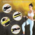 Supertrip Resistance Loop Bands with Protective Sleeves Booty Bands for Women Men 2 Pack Latex Resistance Bands and 1 Pair Non-Slip Functional Sleeves Nylon Webbing Neoprene Padding