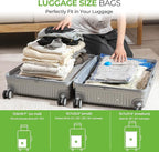 Vacuum Storage Bags for Travel - 9 Pack Compression Packing with Wireless Electric Pump for Luggage Vacuum Seal Bags for Clothes Suitcase Space Saver Organizer 3 XSmall/3 Small/3 Medium