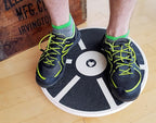 Wood Wobble Board (16") — Includes Carry Bag for Protection — Balance Trainer — Wood — Rounded Smooth Edges — Balance Board Stability Trainer