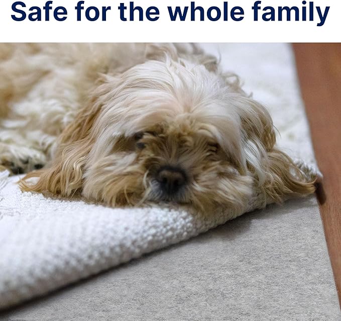 RUGPADUSA - Eco Plush - 12'x15' - 1/4" Thick - 100% Felt - Premium Cushioned Rug Pad - Available in 3 Thicknesses, Many Custom Sizes