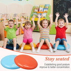 Libima 4 Pcs Wiggle Seat for Sensory Kids Inflated Wobble Cushion Sensory Seat Cloud Design Flexible Seating for Classroom Elementary Balance Disc for Kids Adult Pet Training