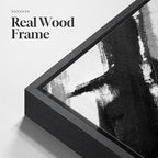Large Framed Black and White Abstract Canvas Wall Art for Living Room, 3 Piece Modern Prints Paintings Artwork for Walls, Minimalist Abstract Brushstroke Pictures for Hallway Dining Office Wall Decor 24x36 Inch