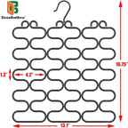 Deco Brothers Scarf Hanger for Closet, 23 Loop, Black