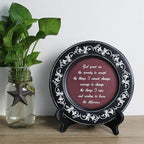 CVHOMEDECO. Primitives Vintage God Grant Me Wood Decorative Plate Retro Display Wooden Plate Home Décor Art, 9-3/4 Inch