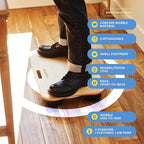 LifeSpan Fitness Aero standing balance board for standing desks, Anti-Fatigue, Health and Comfort 23x16x4.5 inch, Light Birch Wood